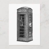 Britse Phone Booth Illustration UK Travel Briefkaart (Voorkant)