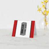  Britse Phone Booth Illustration UK Travel Kaart (Gele Bloem)