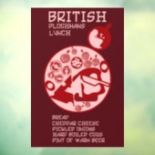 Britse Plowman lunch Raamsticker (Vel 3)