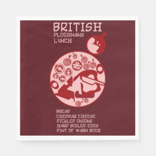 Britse Plowman lunch Servet