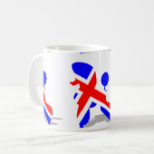 Britse poedel koffiemok (Voorkant links)