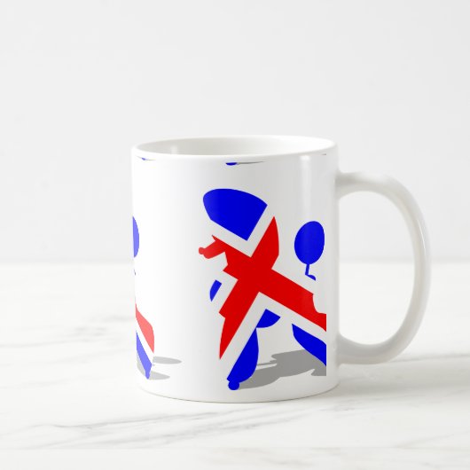 Britse poedel koffiemok (Rechts)