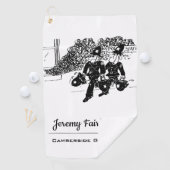 Britse politie die water in helmen vervoert golfhanddoek (Insitu)