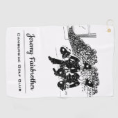 Britse politie die water in helmen vervoert golfhanddoek (Horizontaal)