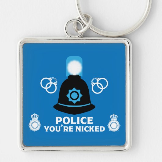 Britse politie Gifts and Accessoires Latte Mok Sleutelhanger (Voorkant)