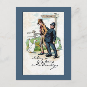 Britse  politie-humor briefkaart