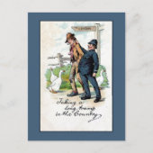 Britse politie-humor briefkaart (Voorkant)