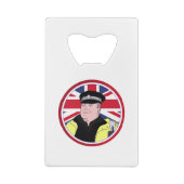 Britse politieagent creditkaart flessenopener (Achterkant)