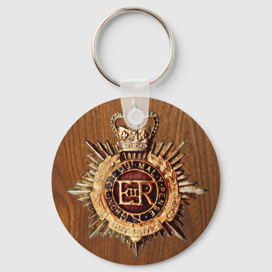  Britse politieagent pet badge E & R Sleutelhanger (Voorkant)