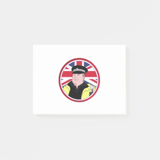 Britse politieagent post-it® notes (Voorkant)