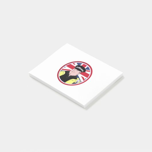 Britse politieagent post-it® notes (Schuin)