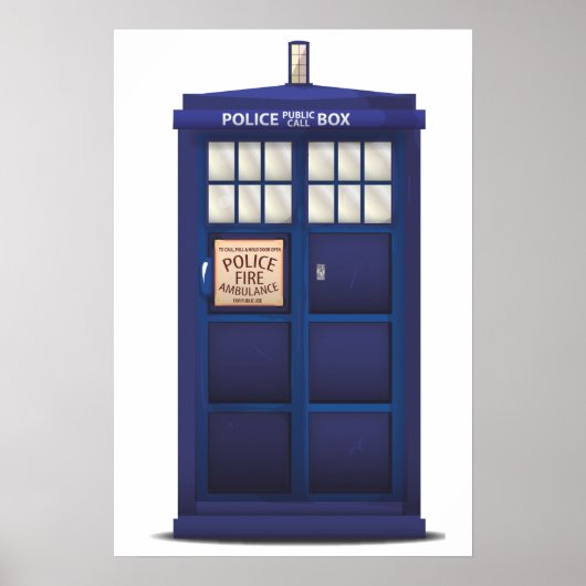 Britse politiebox poster (Voorkant)