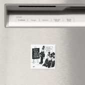 Britse politieschool Funny Cartoon Magneet (Insitu (Vaatwasser))