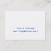 Britse Poodle Visitekaartje (Achterkant)