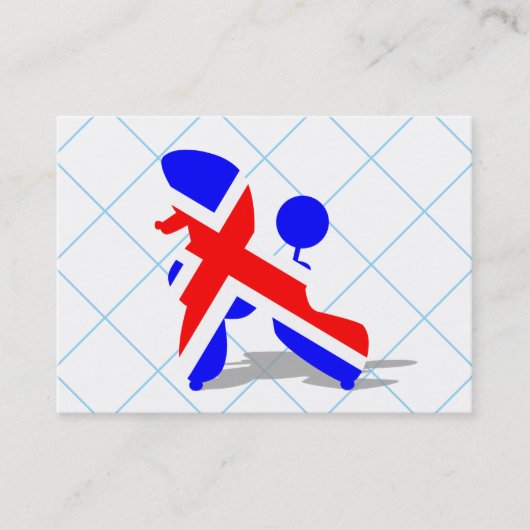 Britse Poodle Visitekaartje (Voorkant)