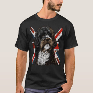 Britse portie hond op Groot-Brittannië Portugees T-shirt
