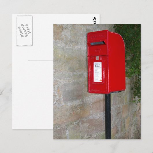 Britse postbus briefkaart (Voorkant / Achterkant)