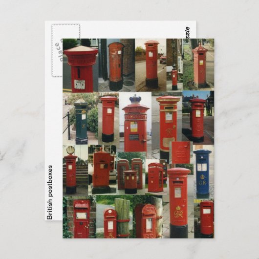 Britse postbussen briefkaart (Voorkant / Achterkant)