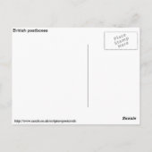Britse postbussen briefkaart (Achterkant)
