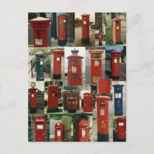 Britse postbussen briefkaart (Voorkant)