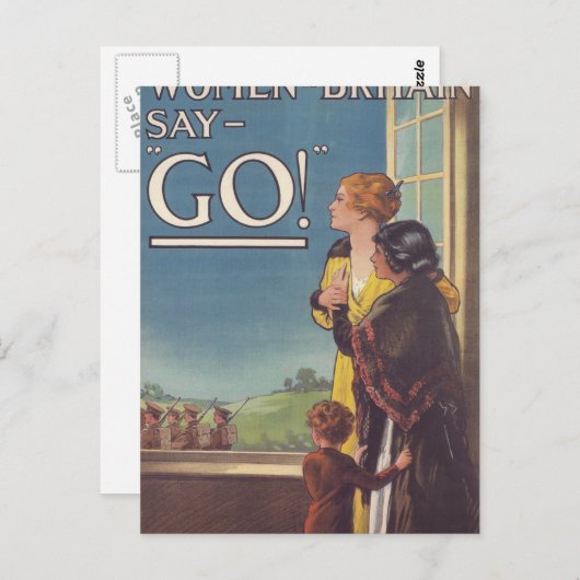 Britse Poster say_Propaganda Briefkaart (Voorkant / Achterkant)