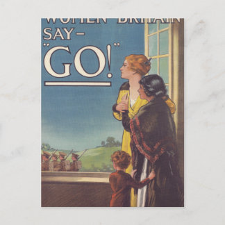 Britse Poster say_Propaganda Briefkaart