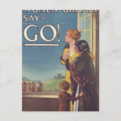 Britse Poster say_Propaganda Briefkaart (Voorkant)