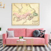 Britse provincies van Noord-Amerika Canvas Afdruk (Insitu (Woonkamer))