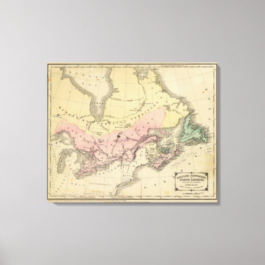 Britse provincies van Noord-Amerika Canvas Afdruk (Voorkant)