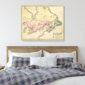 Britse provincies van Noord-Amerika Canvas Afdruk (Insitu (Slaapkamer))