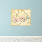 Britse provincies van Noord-Amerika Canvas Afdruk (Insitu (Houten vloer))