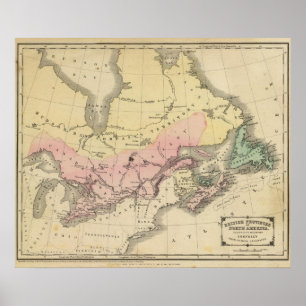 Britse provincies van Noord-Amerika Poster