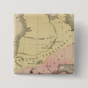 Britse provincies van Noord-Amerika Vierkante Button 5,1 Cm