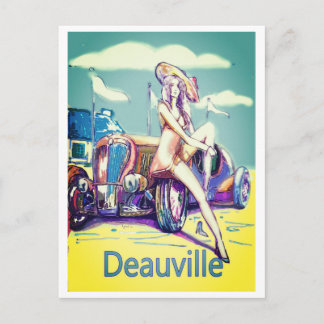 britse race moto vliegtuig deauville 1900 briefkaart