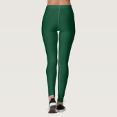 Britse racegroene effen kleur leggings (Achterkant)