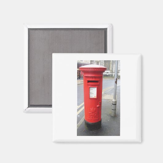 Britse Red Post Box Magneet (Voorkant / Achterkant)