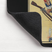 Britse Redcoat Soldier Dodges Bullets - Amerikaans Muismat (Hoek)