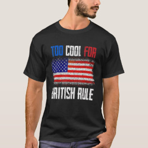 Britse regel Amerikaanse vlag geschiedenis leraar T-shirt