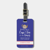 Britse Reis Koningin Victoria Royalty Tea Lover Bagagelabel (Voorkant verticaal)