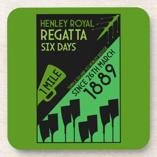 Britse rivier Thames Regatta Bier Onderzetter (Voorkant)