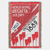 Britse rivier Thames Regatta Deken (Voorkant Verticaal)