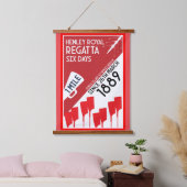 Britse rivier Thames Regatta Hangend Wandkleed (Slaapkamer)