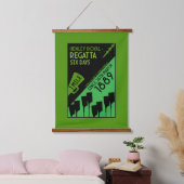 Britse rivier Thames Regatta Hangend Wandkleed (Slaapkamer)