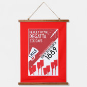 Britse rivier Thames Regatta Hangend Wandkleed (Voorkant)