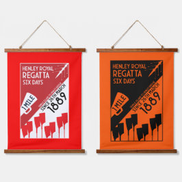 Britse rivier Thames Regatta Hangend Wandkleed