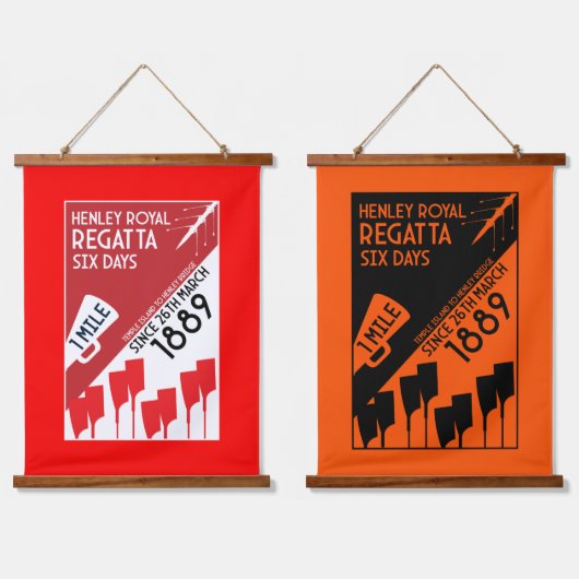 Britse rivier Thames Regatta Hangend Wandkleed (Dubbel)