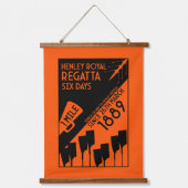 Britse rivier Thames Regatta Hangend Wandkleed (Voorkant 2)