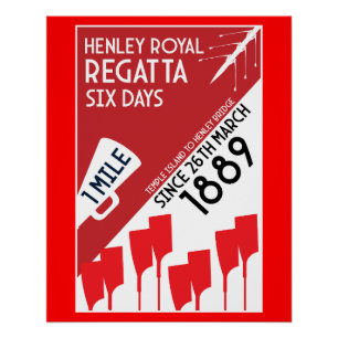 Britse rivier Thames Regatta Perfect Poster