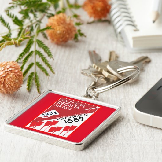 Britse rivier Thames Regatta Sleutelhanger (Zijkant)