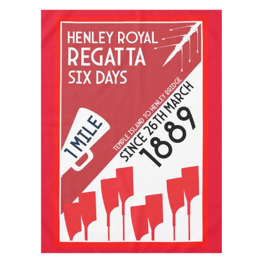 Britse rivier Thames Regatta Tafelkleed (Voorkant)